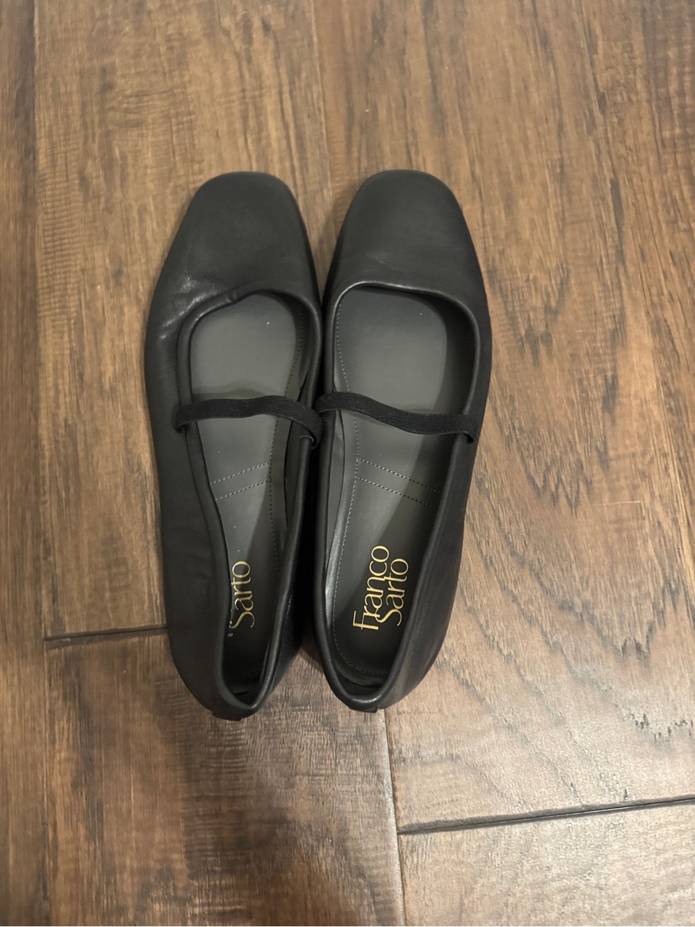 Franco Sarto Black Mary Jane Ballet Flats
